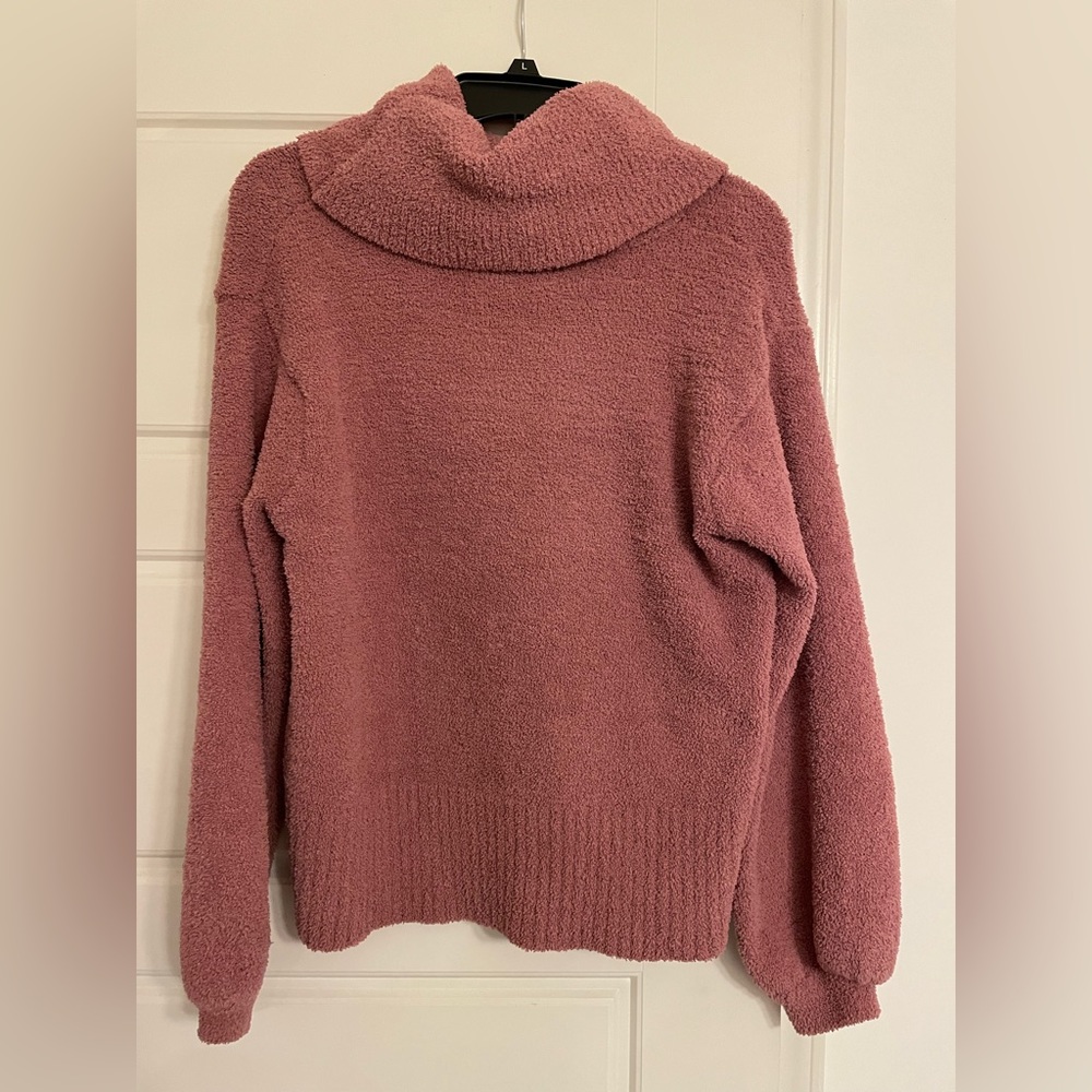 Pink Cowl Neck Sweater Size Large